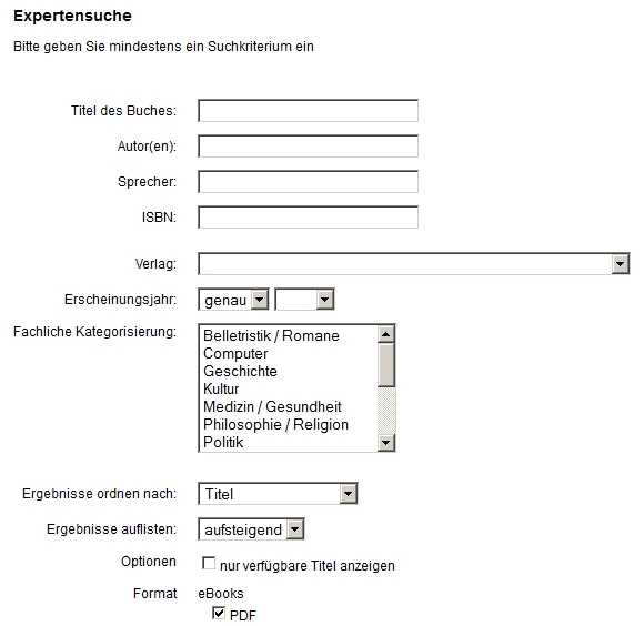 Schnellsuche